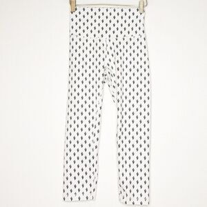 SLINKII Athletic Cactus Print White Leggings Crop